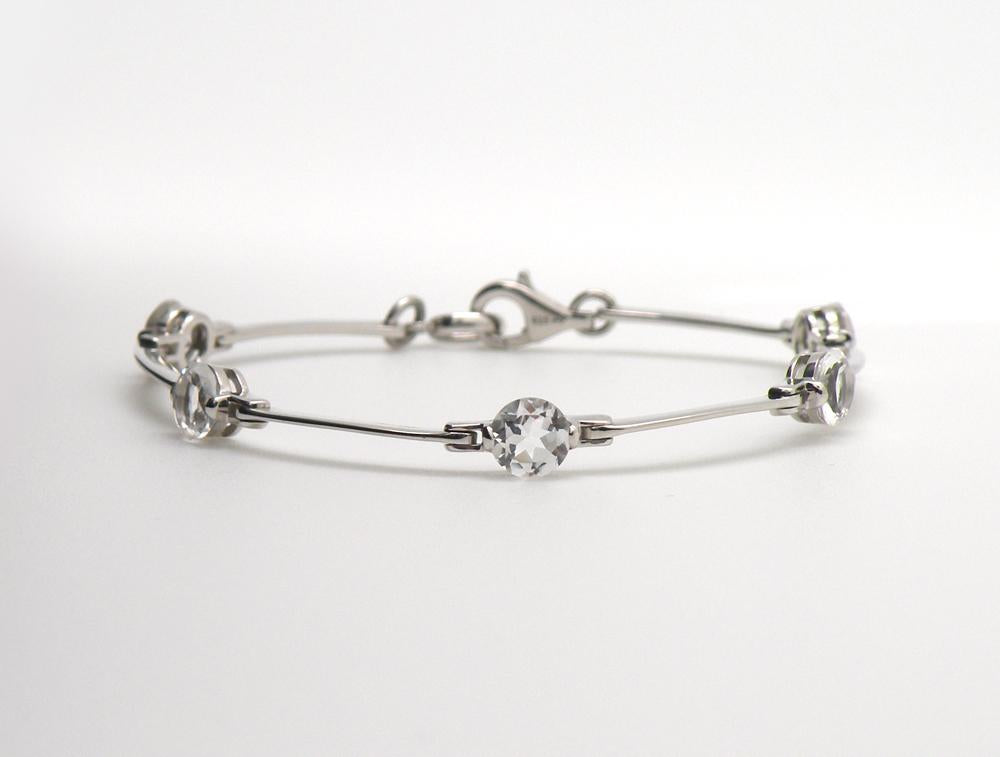 Amethyst and Blue Topaz bracelet in sterling silver by Joryel Vera, style B1111 - view 11