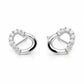 Sterling silver earrings, style E4374 - view 2