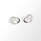 Crystal Heart Earring E4374 - E4374 Clear Swaroski Crystal - Earring