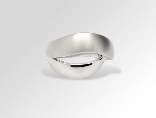 Two Tone Silver Ring R4801 - Ring