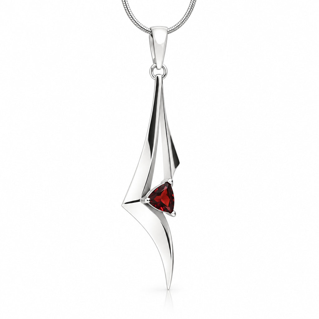Amethyst and Blue Topaz pendant in sterling silver, style P7327 - view 2