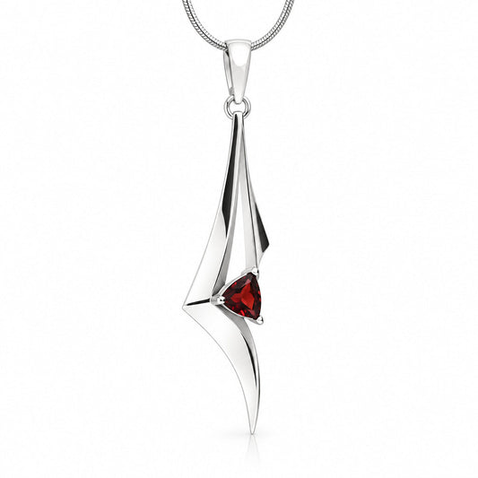 Amethyst and Blue Topaz pendant in sterling silver by Joryel Vera, style P7327 - view 2