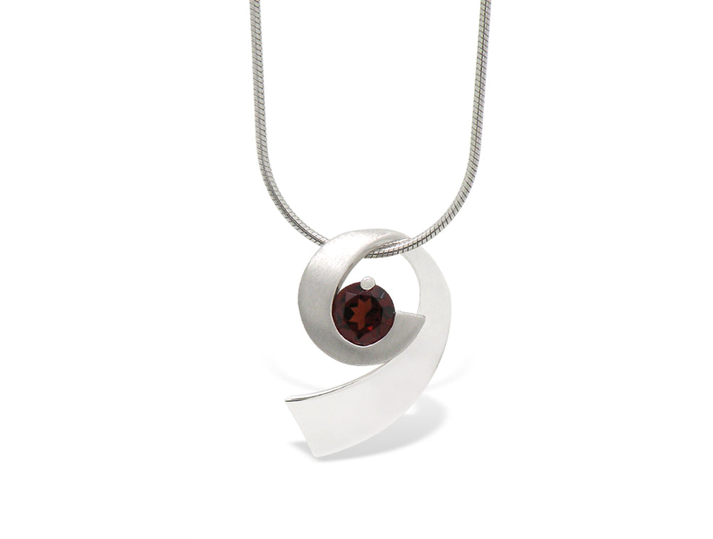 Amethyst and Blue Topaz pendant in sterling silver, style P7373 - view 2