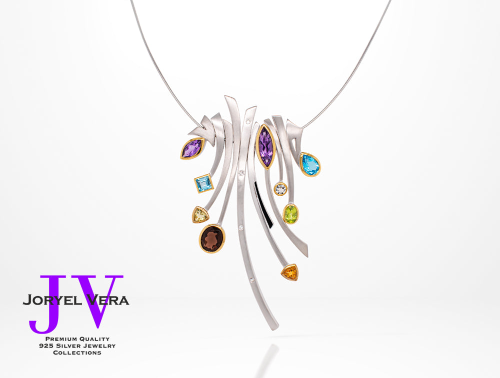 Sterling silver necklace by Joryel Vera - view 5