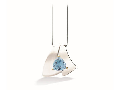 Contemporary Gemstone Pendant P6511 - P6511 Blue Topaz - Pendant