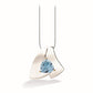 Amethyst and Blue Topaz pendant in sterling silver, style P6511