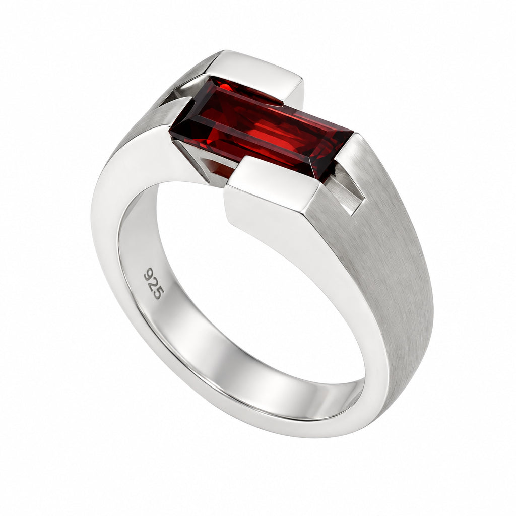 Amethyst and Blue Topaz ring in sterling silver, style R6979 - view 2