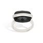 Black Onyx ring in sterling silver, style R3506 - view 3