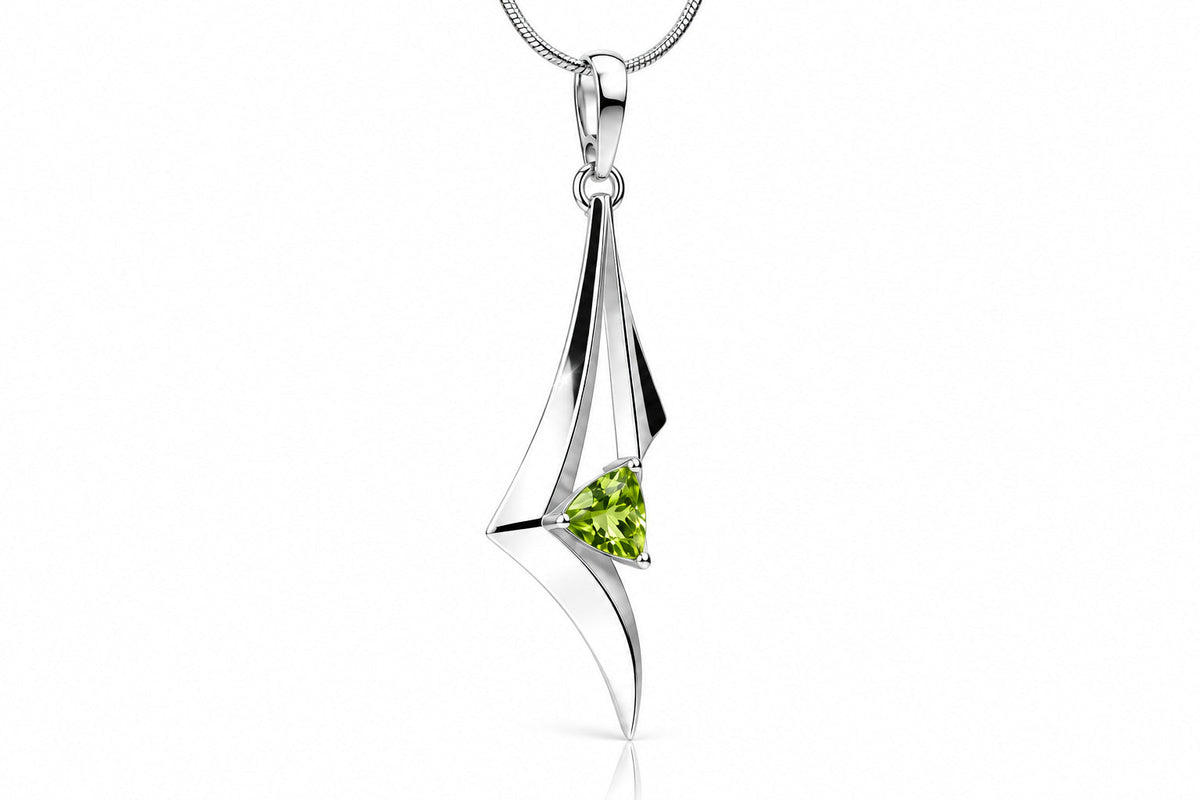 Amethyst and Blue Topaz pendant in sterling silver, style P7327 - view 3