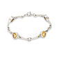 Amethyst and Blue Topaz bracelet in sterling silver, style B2388 - view 4