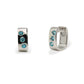 Blue Topaz earrings in sterling silver, style E6436 - view 2