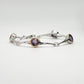 Amethyst and Blue Topaz bracelet in sterling silver, style B2388 - view 2