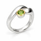 Amethyst and Blue Topaz ring in sterling silver, style R6984 - view 4
