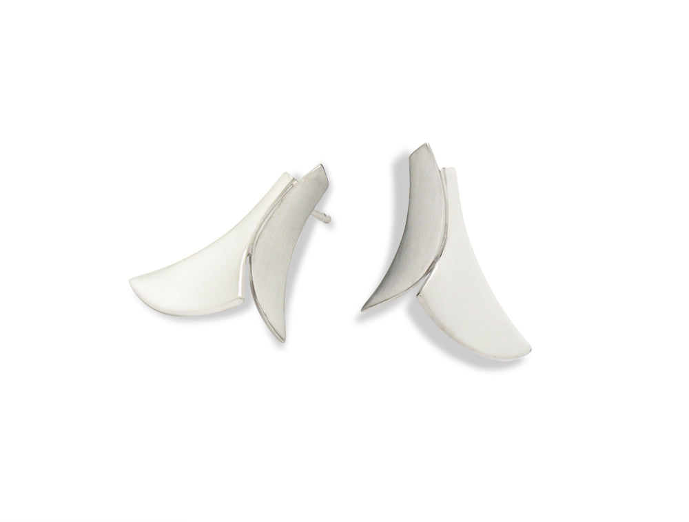 Two Tone Silver Earring E9295Ss - Earring