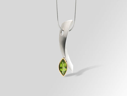 Amethyst and Blue Topaz pendant in sterling silver, style P6118