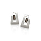 Blue Topaz and Garnet earrings in sterling silver, style E9360 - view 6