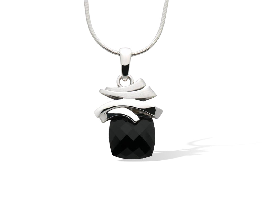 Black Onyx jewelry set in sterling silver - view 3