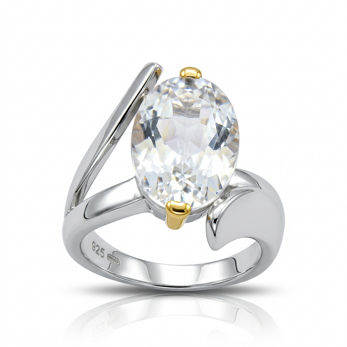 Gemstone Ring in 925 Sterling Silver