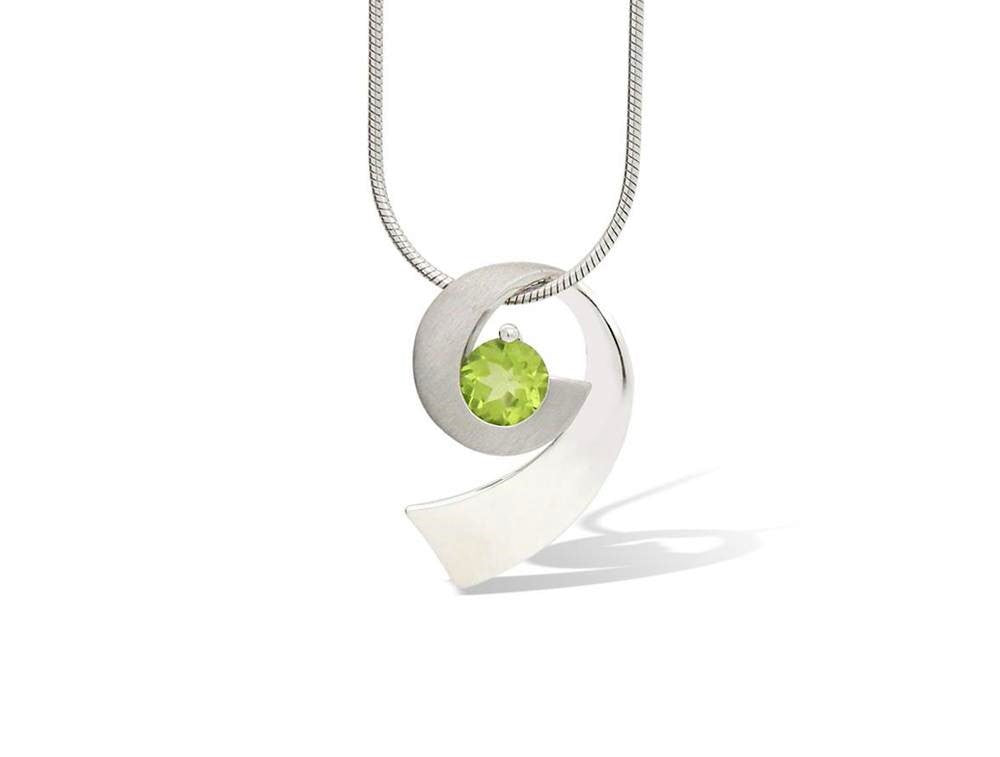Amethyst and Blue Topaz pendant in sterling silver, style P7373 - view 3