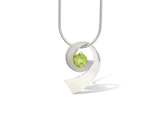 Amethyst and Blue Topaz pendant in sterling silver, style P7373 - view 3