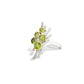 Amethyst and Blue Topaz ring in sterling silver, style R7186 - view 4