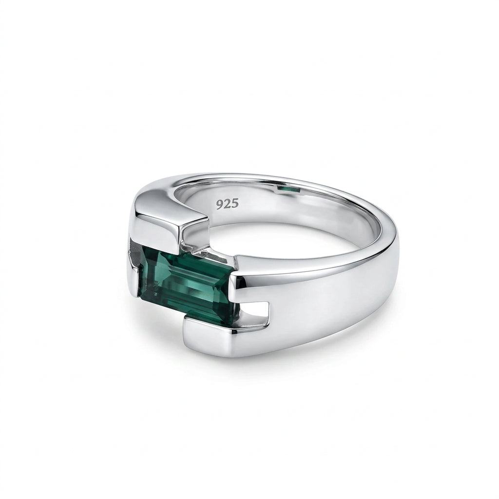 Amethyst and Blue Topaz ring in sterling silver, style R6979 - view 6
