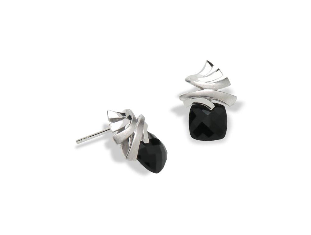 Black Onyx jewelry set in sterling silver - view 2