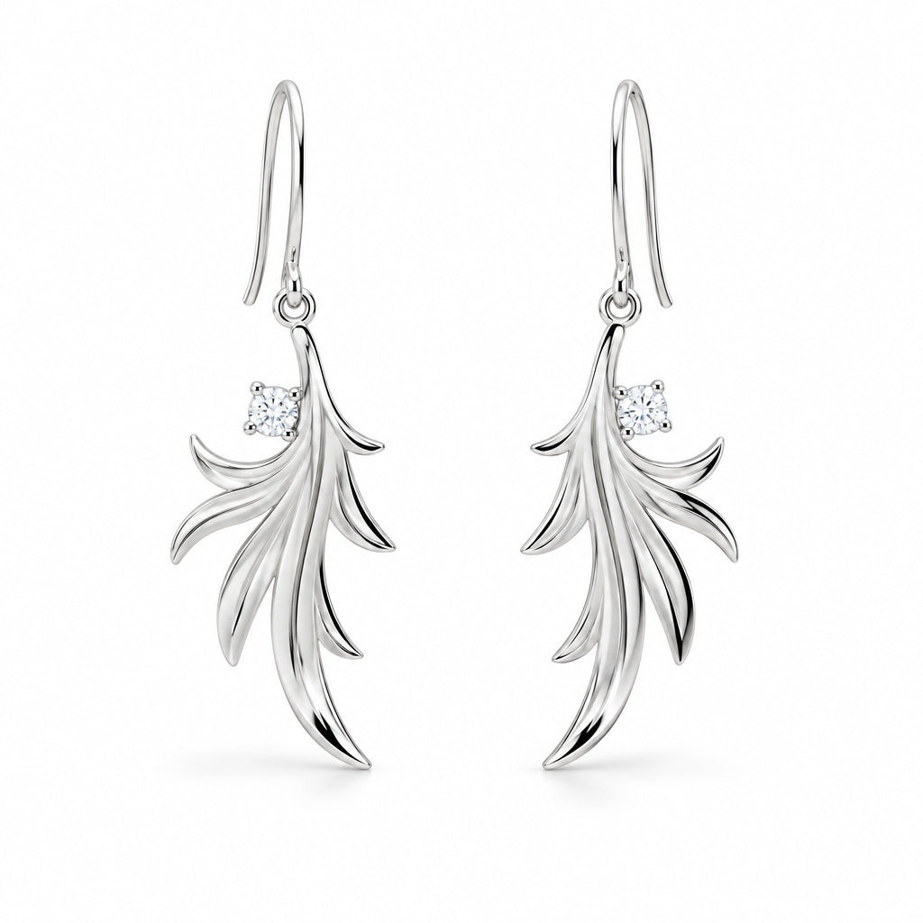 Garnet and Iolite earrings in sterling silver, style E9304