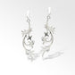 Garnet and Iolite earrings in sterling silver, style E9305 - view 3