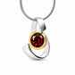 Amethyst and Blue Topaz pendant in sterling silver, style P7314 - view 4