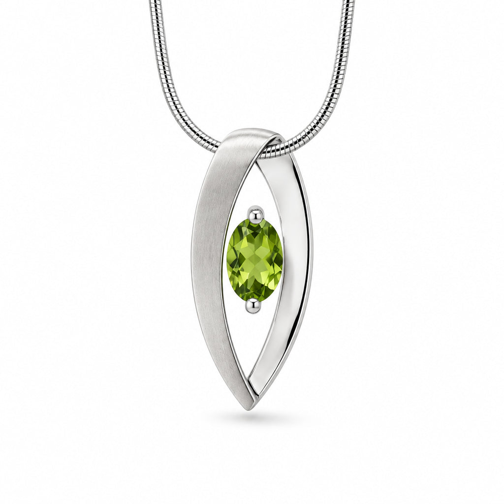 Amethyst and Blue Topaz pendant in sterling silver, style P7320 - view 2