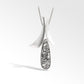Quartz pendant in sterling silver, style P7357
