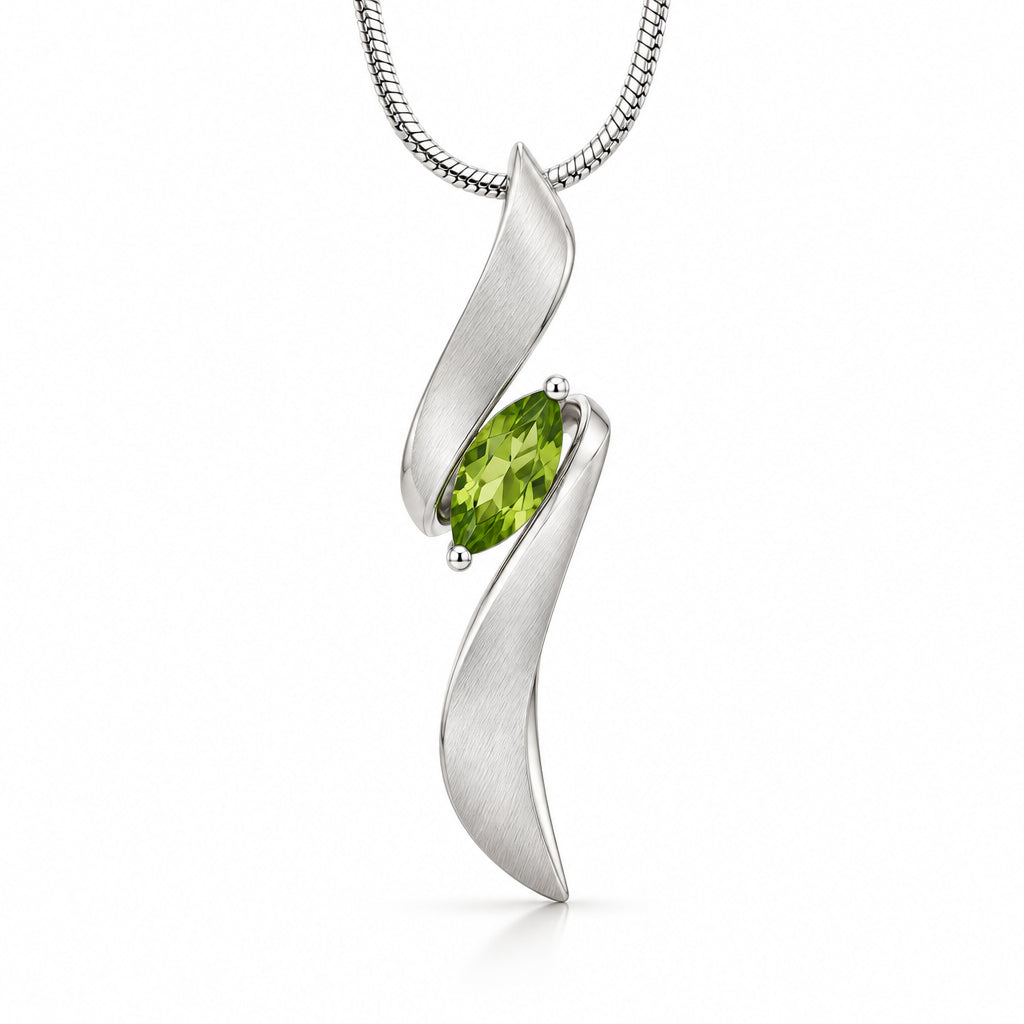 Amethyst and Blue Topaz pendant in sterling silver, style P7312 - view 3