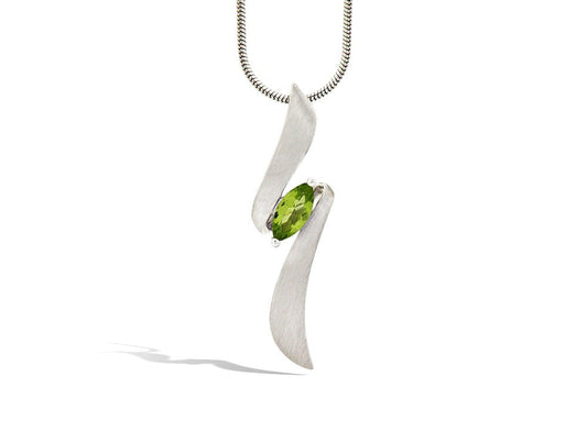 Marquise Gemstone Pendant P7312 - P7312 Peridot - Pendant