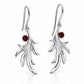 Garnet and Iolite earrings in sterling silver, style E9304 - view 3