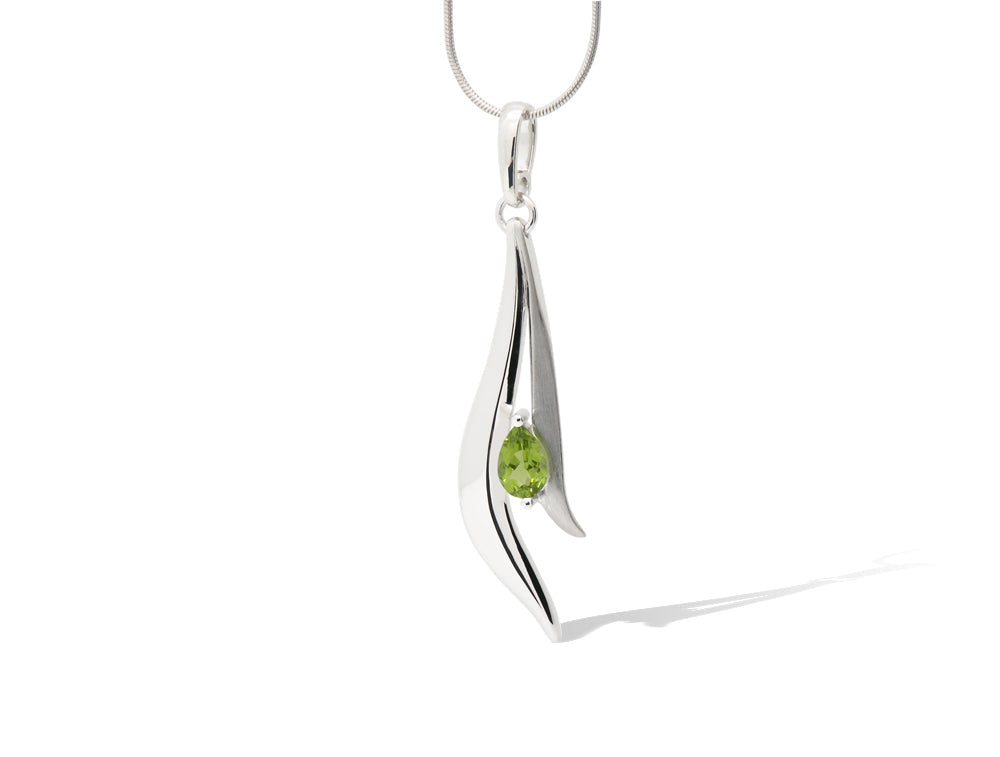 Amethyst and Blue Topaz pendant in sterling silver, style P7326 - view 3