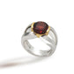 Amethyst and Garnet ring in sterling silver, style R5831