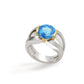 Amethyst and Garnet ring in sterling silver, style R5831 - view 5