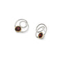 Spiral Circle Gemstone Earring E7798 - E7798 Garnet - Earring