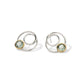 Spiral Circle Gemstone Earring E7798 - E7798 (Prasiolite) Green Amethyst - Earring