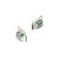 Blue Topaz and London Blue Topaz earrings in sterling silver, style E9328 - view 5