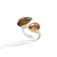 Amethyst and Citrine ring in sterling silver, style R6588 - view 5