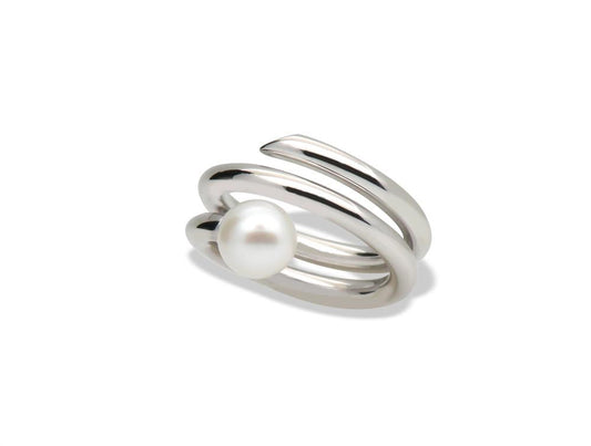 Spiral Pearl Ring R3968 - Ring