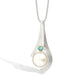 P7361 MABE PEARL & GEMSTONE PENDANT - view 2
