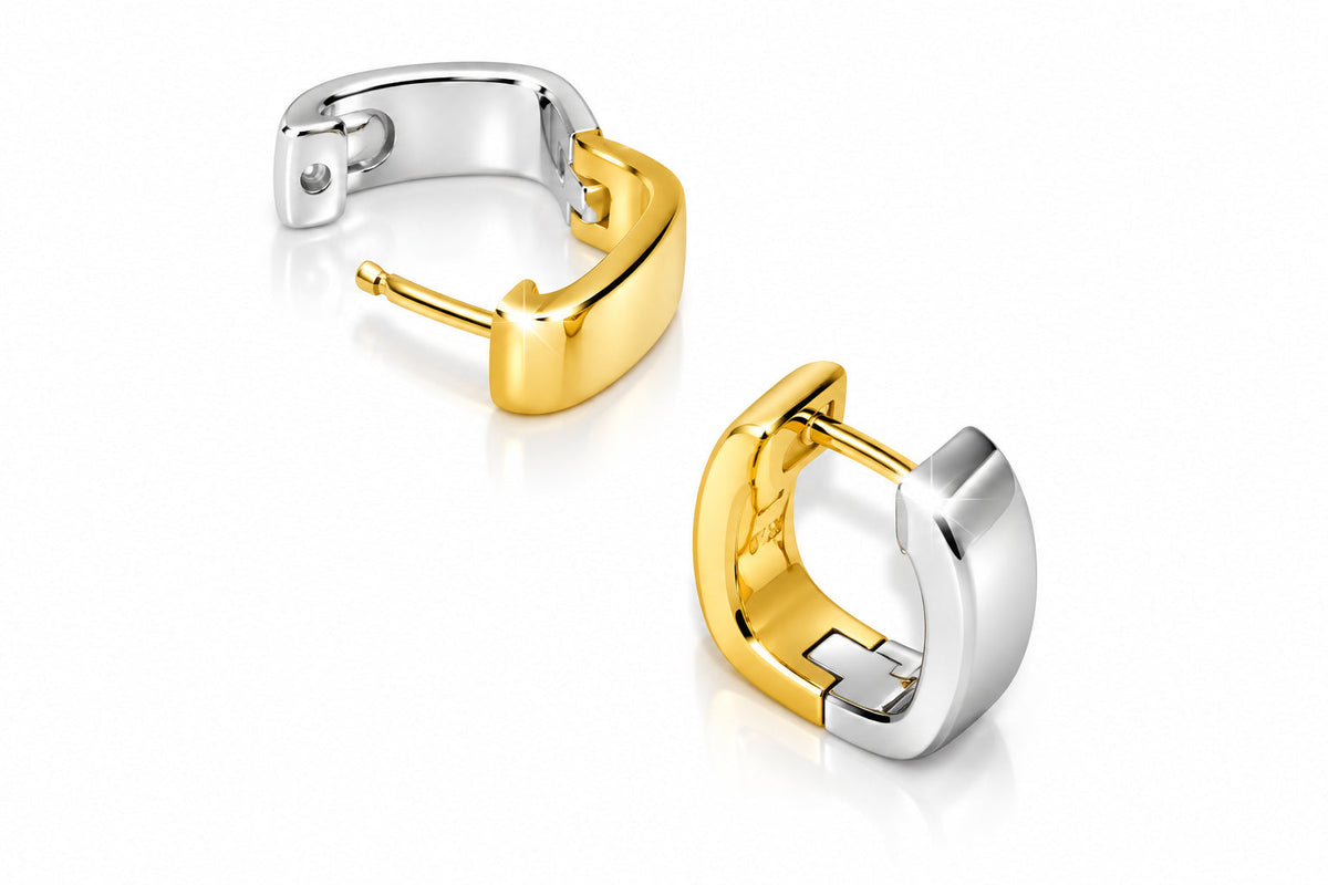 Sterling silver earrings, style E2399 - view 2