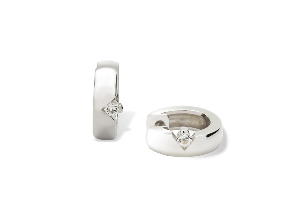 Blue Topaz and Iolite earrings in sterling silver, style E2299 - view 3