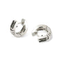 E1957 SILVER HUGGIE UNISEX EARRING - view 2