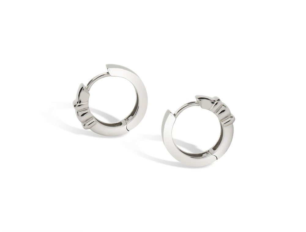 Uni Sex Silver Huggie Earring *E2571 - Earring