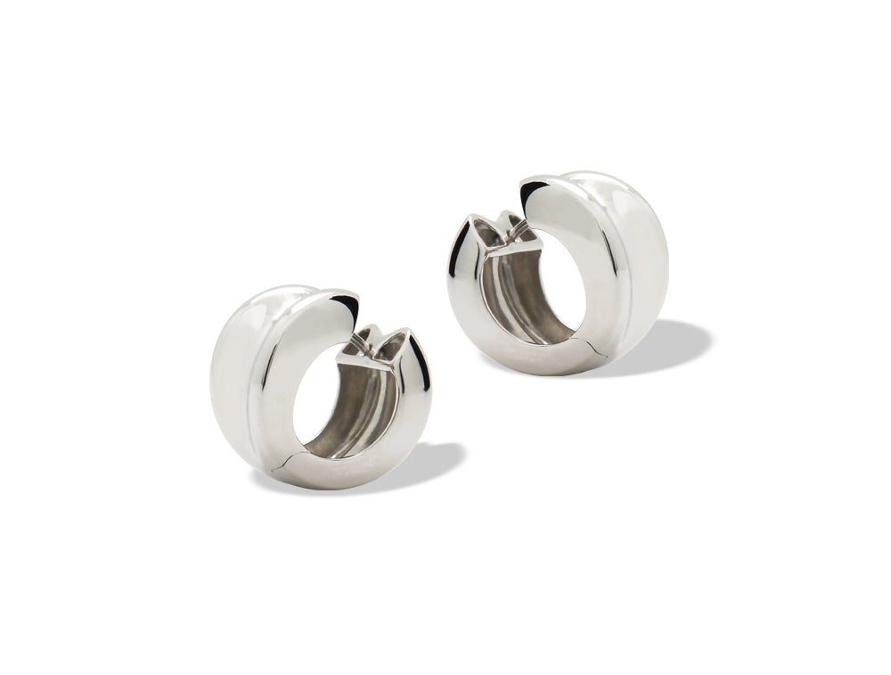 Silver Huggie Earring E1230 - Earring