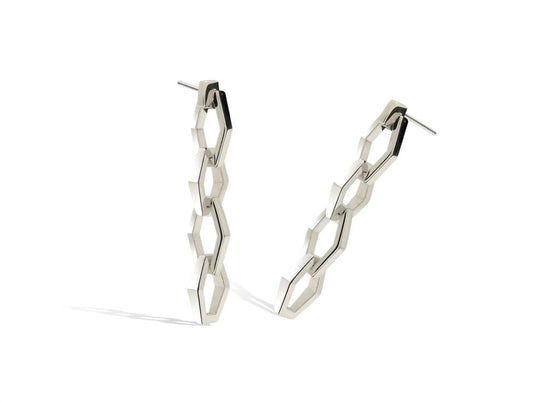 Sterling silver earrings, style E3128